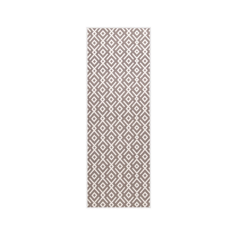 Tapis de cuisine antidérapant Dontrez, Brun
