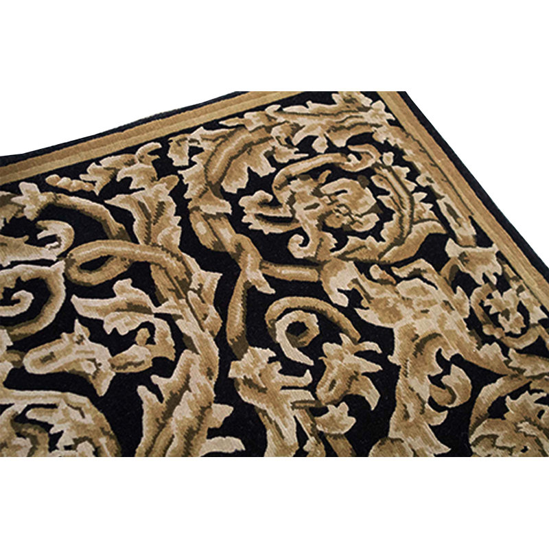 Wool Floral Area Rug