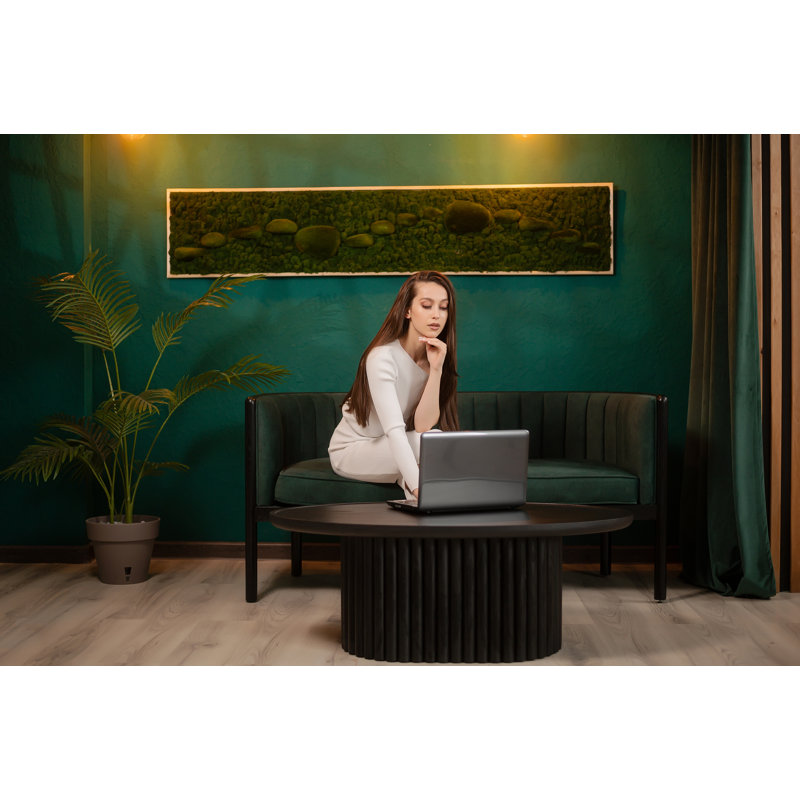 Alton Loveseat, Black, Emerald
