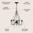 Minix 5 - Light Iron Dimmable Chandelier