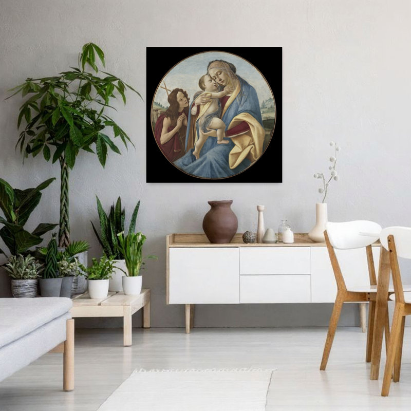 " Virgin And Child With The Young Saint John The Baptist, C.1490 Abstract Contemporary Landscape Wall Art Print " by Sandro Botticelli Print
