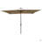 10 X 6.5T Rectangular Patio Solar LED Lighted Outdoor Umbrellas With Crank And Push Button Tilt-821957359
