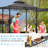 14 Ft. W X 5 Ft. D Steel Grill Gazebo With Collapsible Awnings-112122774