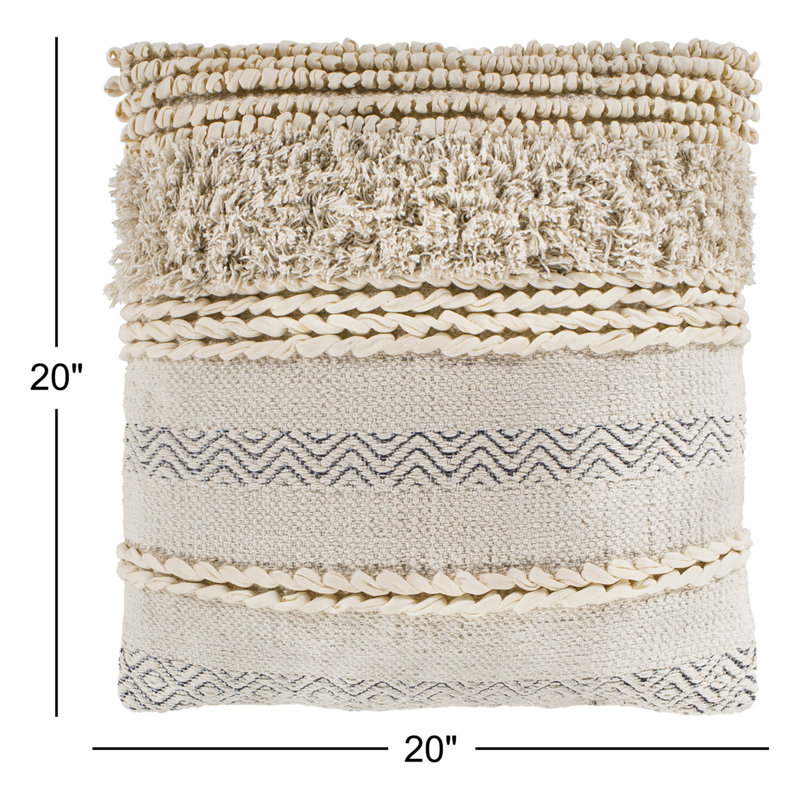 Coussin Venora, 20 po x 20 po, Polyester/ Bourre en polyester