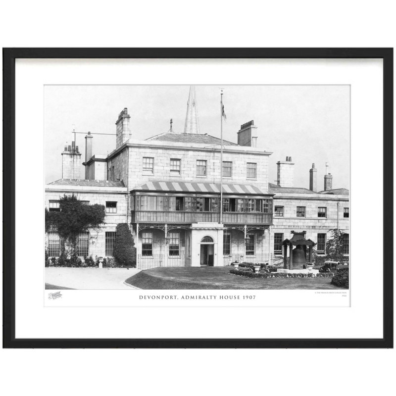 Devonport, Admiralty House 1907 - Single Picture Frame Print, 60cm H x 80cm W x 2.3cm D