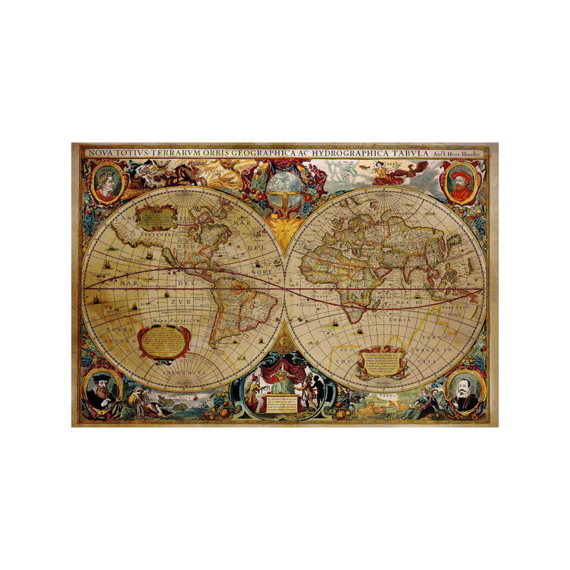 Victorian Geographical - Wrapped Canvas Print, 101.6 cm H x 66.04 cm W x 1.91 cm D