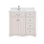 36" Solid Wood Sink Vanity  With 1' Artificial Stone Top-1410987404