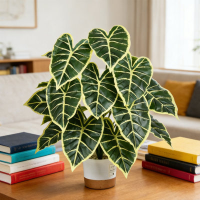23-27 po de haut palmier artificiel avec plante artificielle