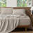 MooMee Sheet Set Extra Deep Pocket 100% Washed Cotton Linen Like Textured Lightweight Breathable-404490825-463255242