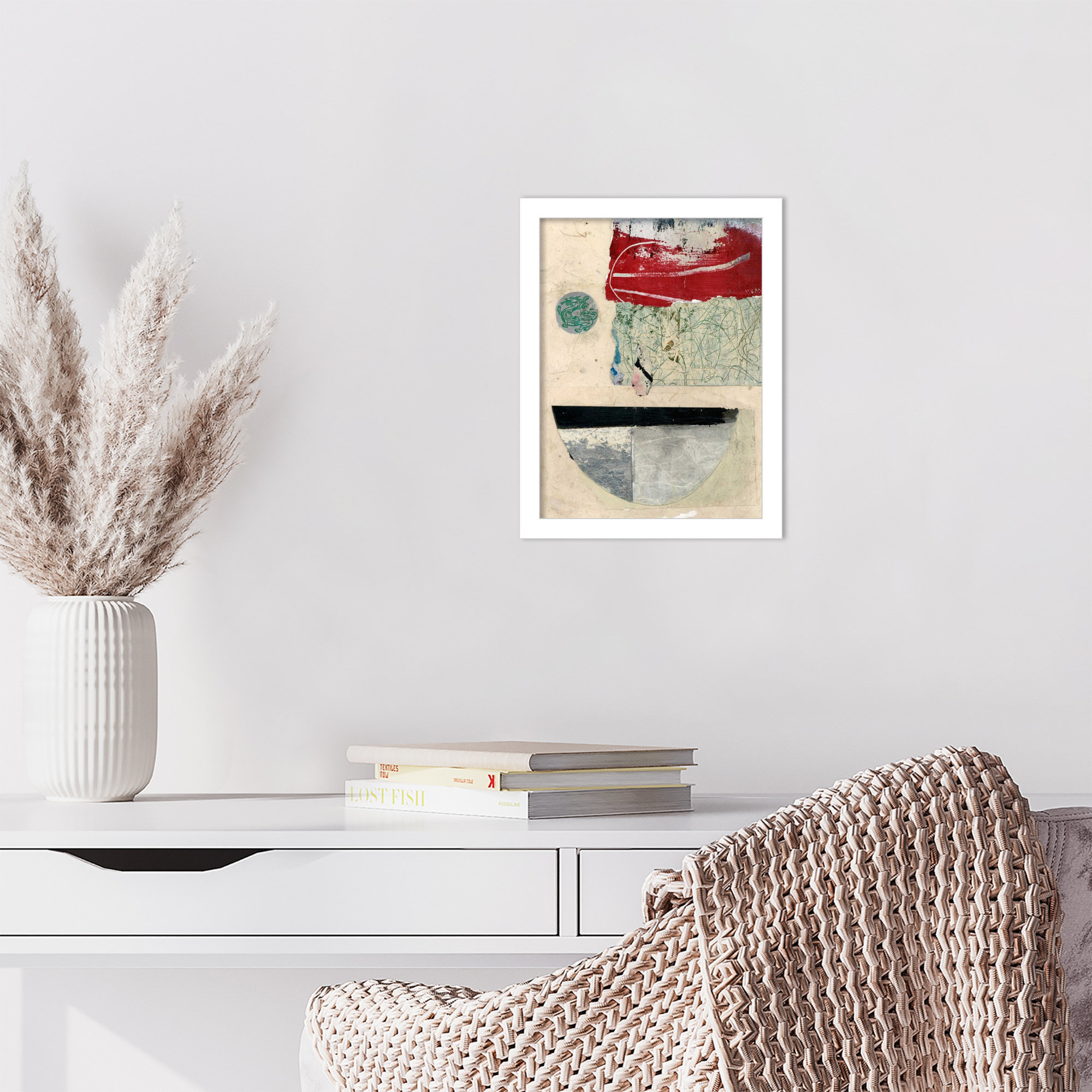 Natural Elements II by Fresno Wood Framed Wall Art Print, White, 13" H x 10" W