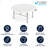 Noah Round Bi-Fold Plastic Folding Event Table with Carrying Handle