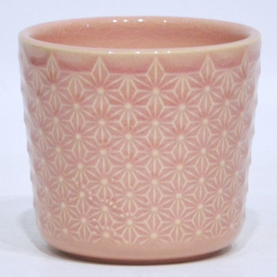 Pink Floral Patterned Planter