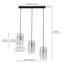 Argan 3 - Light Black Cylinder Pendant