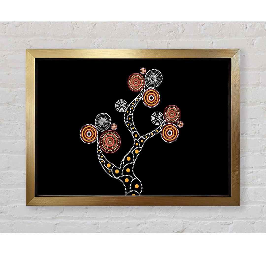 Aboriginal Tree 1 - Einzelner Bilderrahmen Kunstdrucke