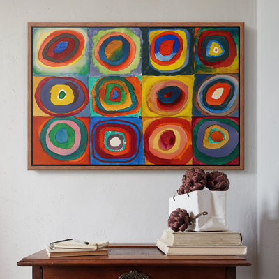 Color Study: Squares with Concentric Cercles, 1913 - Wassily Kandinsky, toile tendue avec châssis