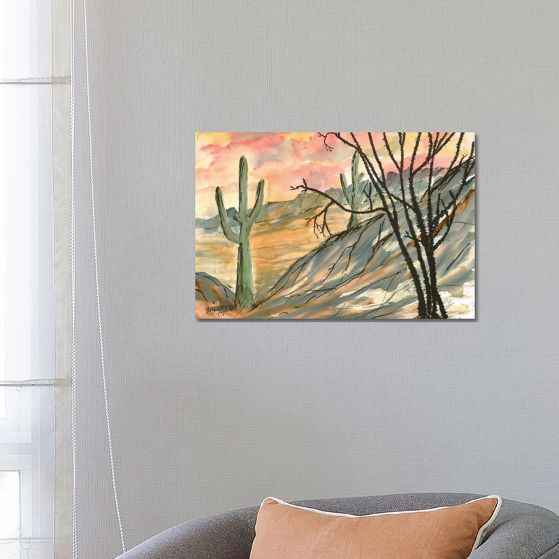 Arizona Evening, Southwest by Derek McCrea - Wrapped Canvas Gallery-Wrapped Canvas Giclée