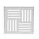 6" Square Shower Drain with Elements Pattern Grate