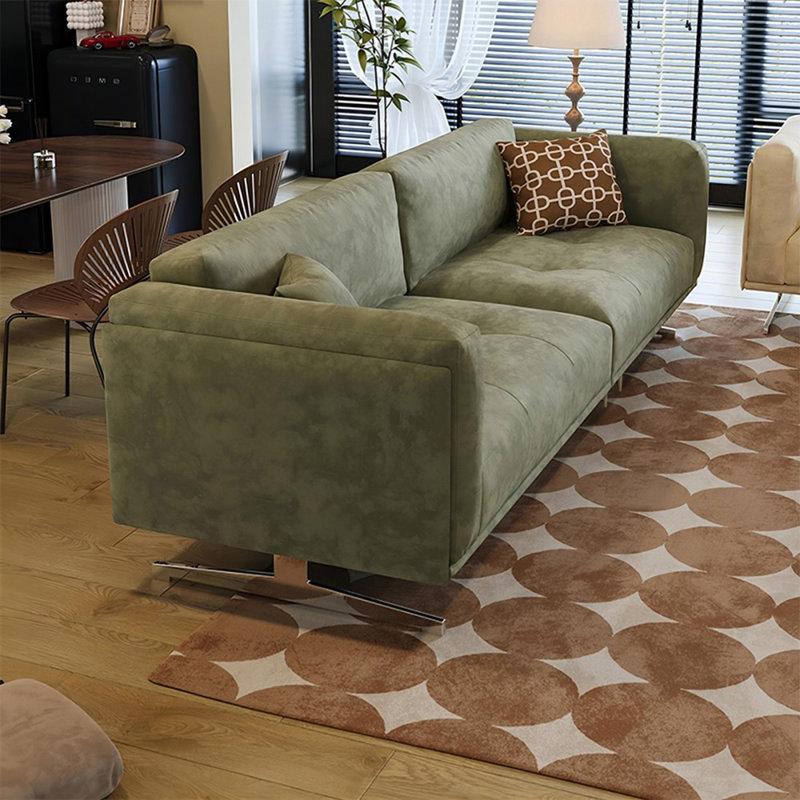 Coussin modulaire vert 100% polyester, H 31,5 po x l 110,24 po x P 36,22 po
