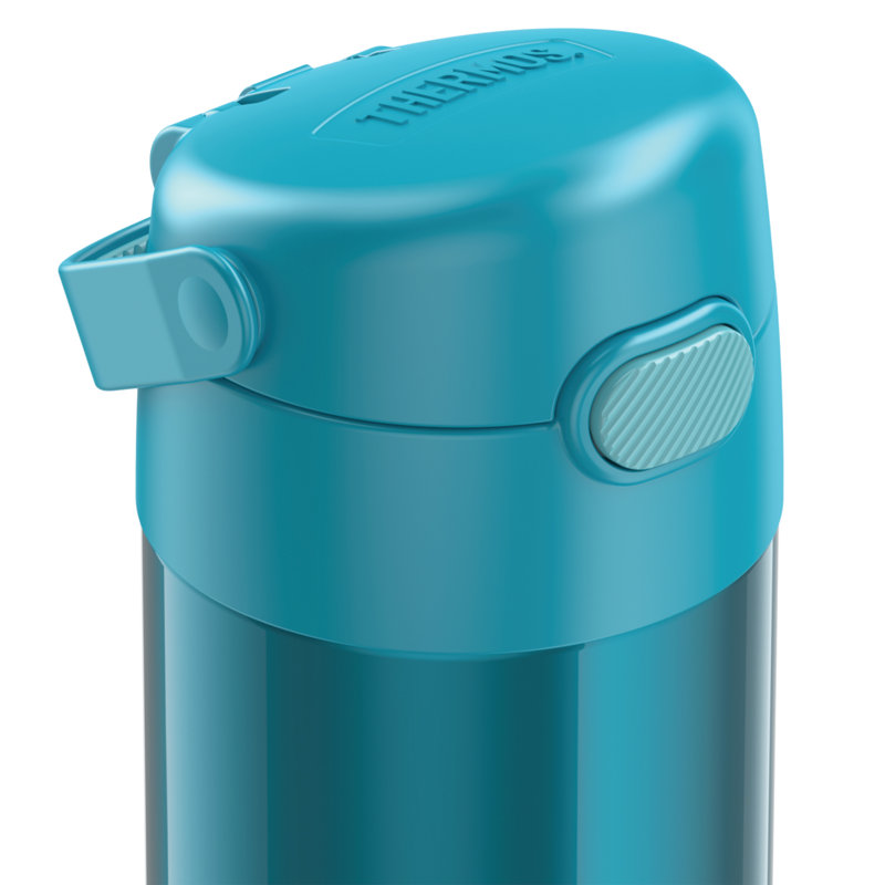 Teal 12oz Stainless Steel Insulated Kids Water Bottle with Straw