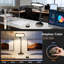 LED Desk Lamp With Knob Remote Control - Stepless Dimming & Colour Temperature, 3D Ambient Light, Memory Function, Metal Architect Lamp For Office Zoom Studying Video Conference