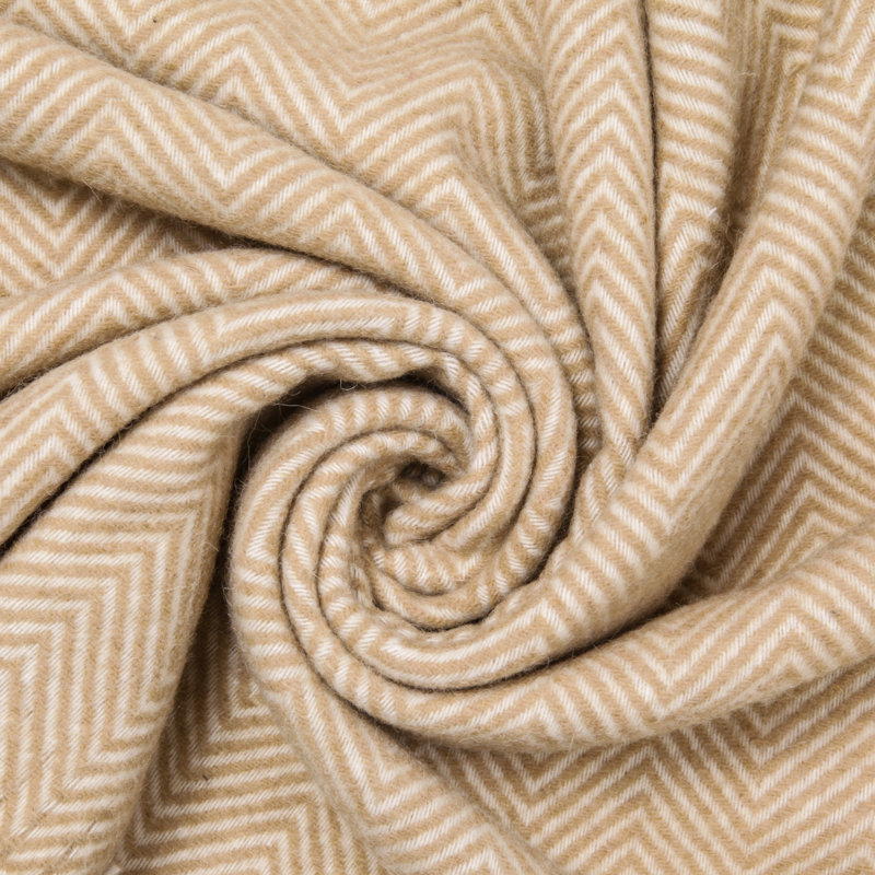 Merino Wool Blanket Gurekam, Beige