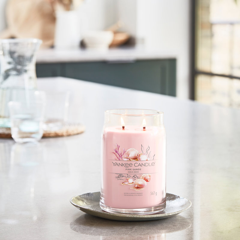 Signature Pink Sands Scented Candle, 20 oz Large Jar