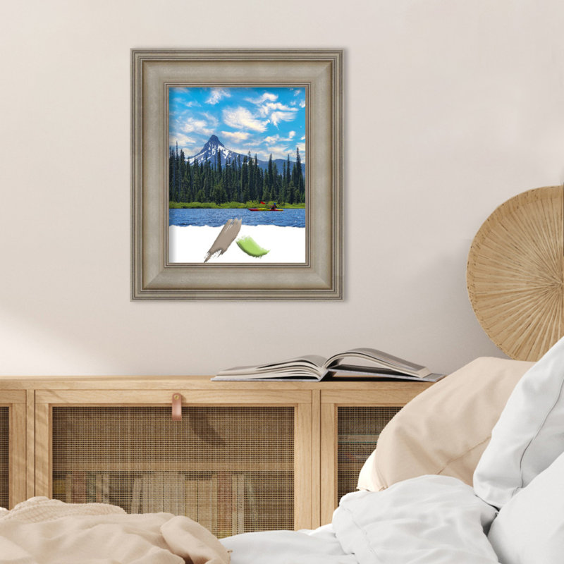 Bronislawa Silver Wood Picture Frame, 11" W x 14" H