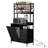 srping Kitchen Bakers Rack With Storage Drawers And Power Outlet, 65.8”Coffee Bar Cabinet With 6 Hooks, Microwave Stand With Tilt Out Trash Can Cabinet For Dining Room Living Room, Fits 10-Gallon Bins-1714929850