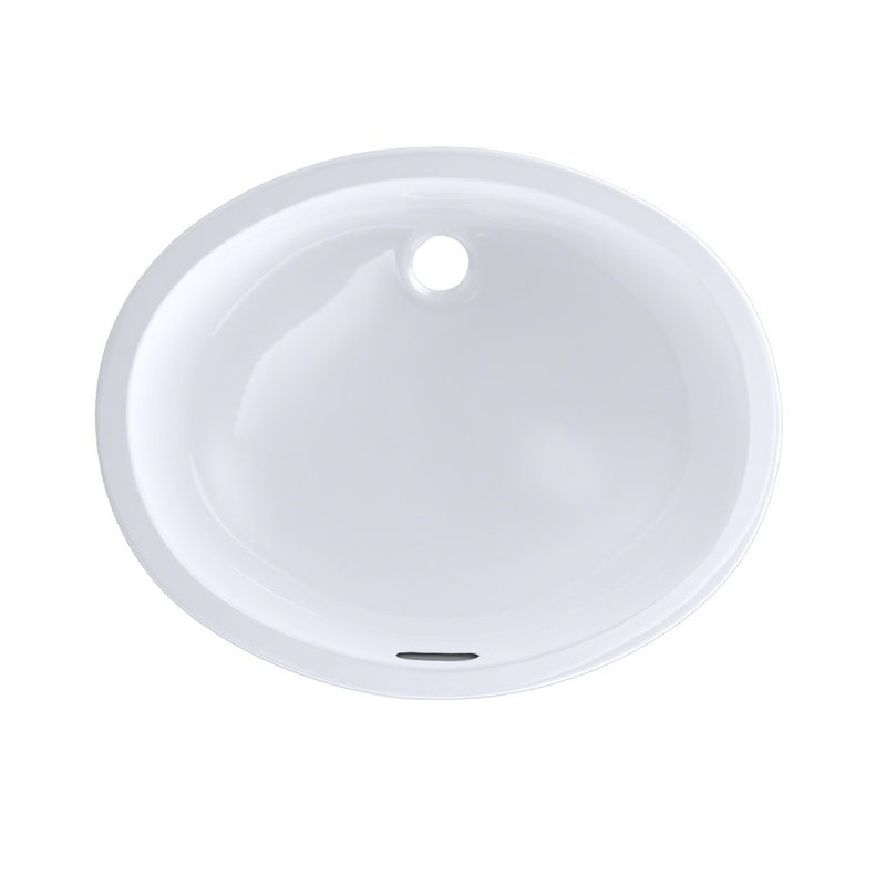 TOTO® Dantesca® Oval Undermount Bathroom Sink with CEFIONTECT, Cotton White, Cotton