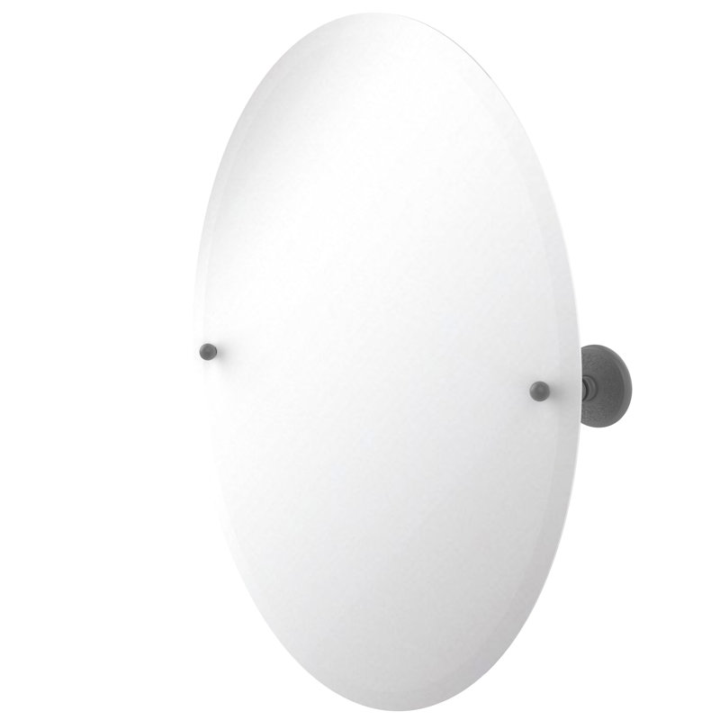 Marchmont Metal Wall Mirror, Matte Gray