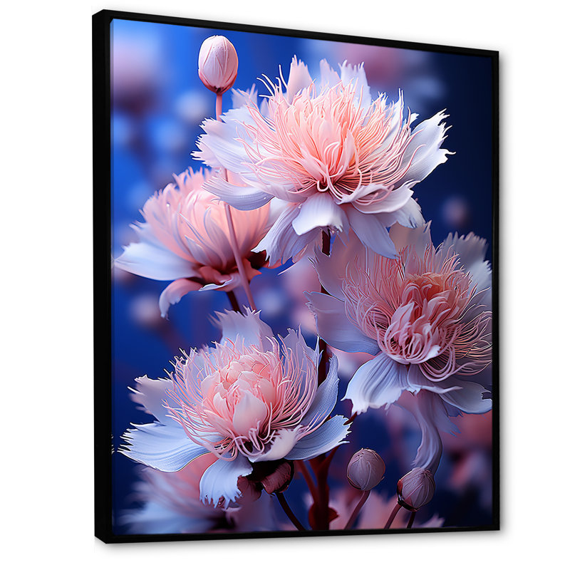 «Dreamy Mauve», impression sur toile, Cadre flottant noir, H 44 po x l 34 po x P 1,5 po