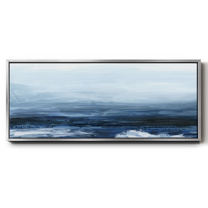 View from the Lighthouse II- Framed Canvas, 12" H x 30" W
