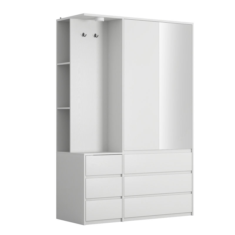 Garde-robe H 70,8 po, Blanc