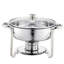 5 Qt Round Chafing Dish Buffet Set Full-Size Pan Stainless Steel-905980489