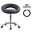 Chaise de travail semi-circulaire à dossier bas