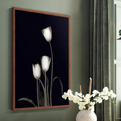«Tulip Pose III», reproduction encadrée - bois massif