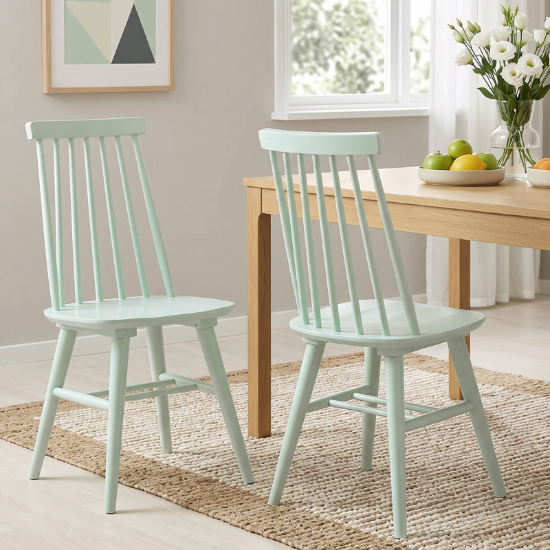 Chaises de salle à manger Alvie, Menthe douce