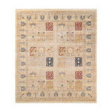 Classic One-of-a-Kind 6'4" X 7'1" Hand Knotted Area Rug
