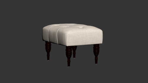 Stratford Small Footstool, Chesterfield Footstool