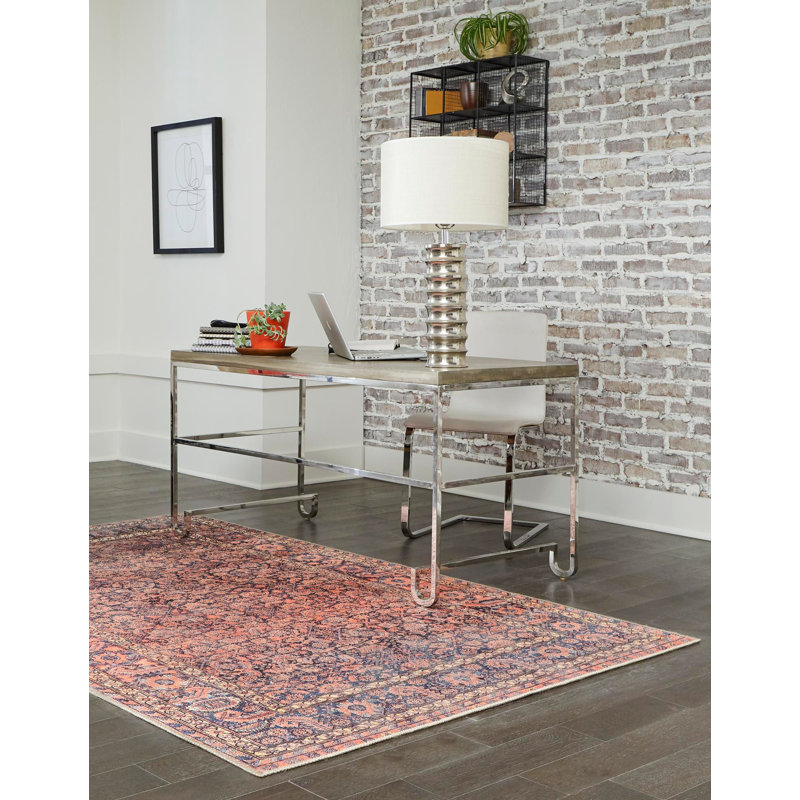Chenille Geometric Indoor Rug, Rectangle 5' x 8'