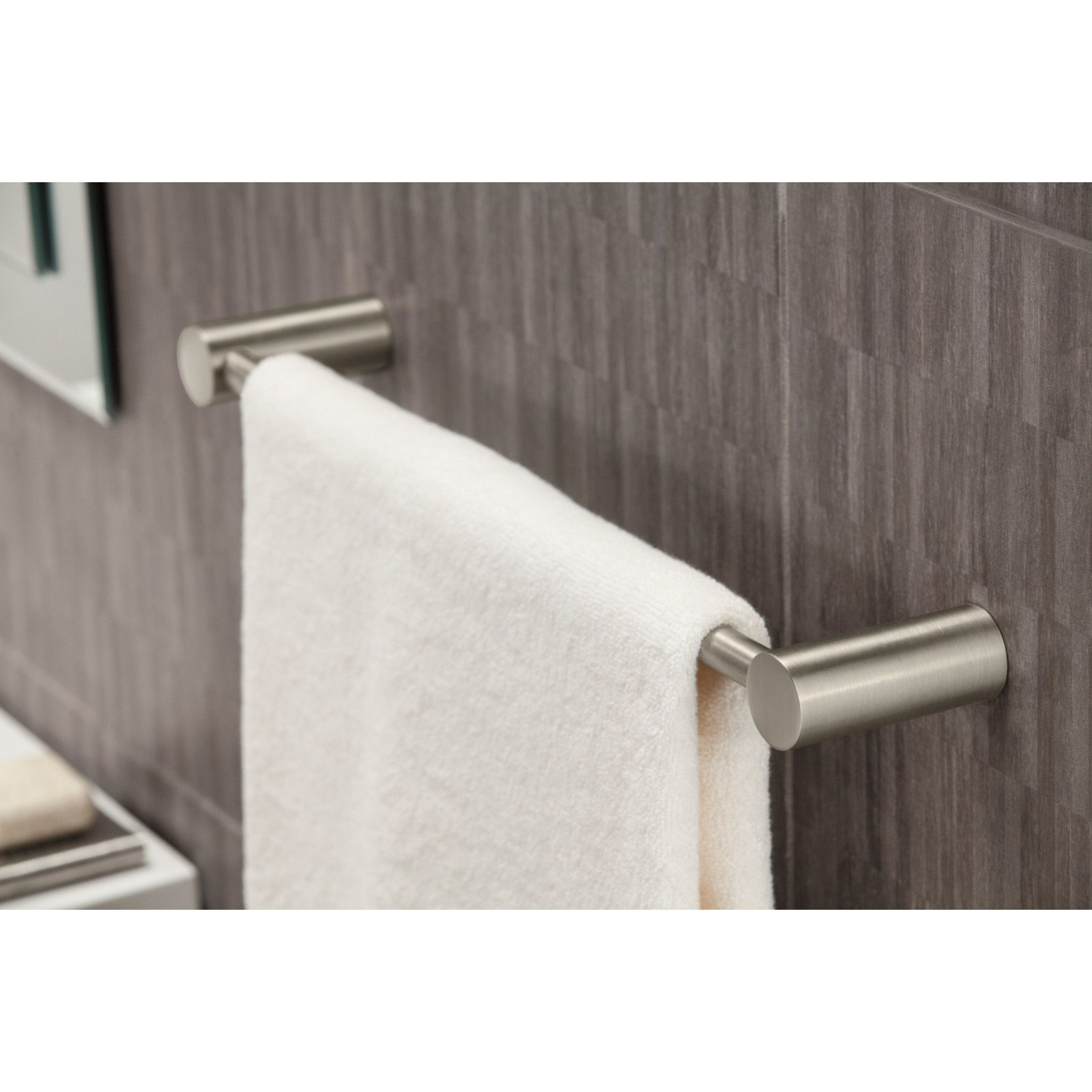 Align 18" Wall Mounted Towel Bar, Brushed Nickel