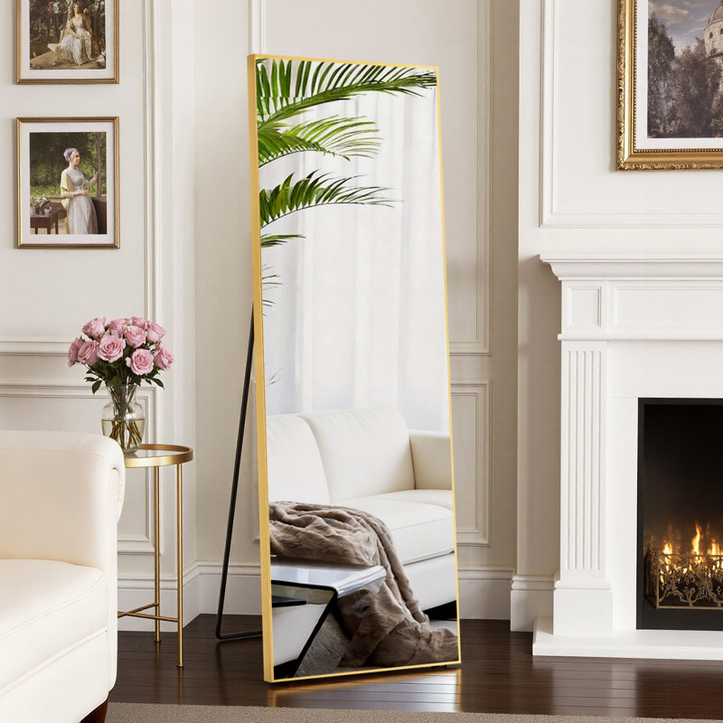 Miroir pleine grandeur, 65 po x 24 po, Or