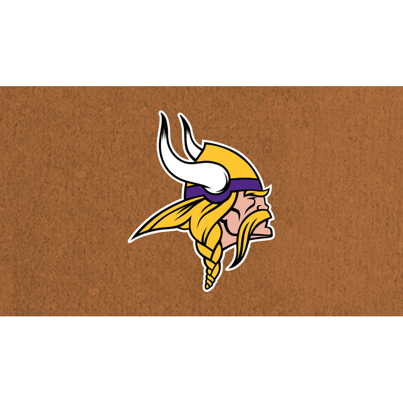 Jeremias NFL Coir Team Logo Outdoor Doormat, Minnesota Vikings