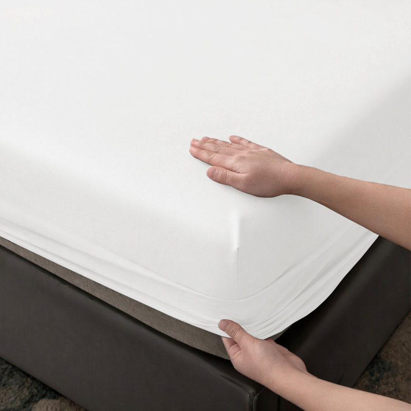 Aspire Homeware Premium 25cm Deep Fitted Sheet for Stylish and Comfortable Bedding, White, Super King (6')