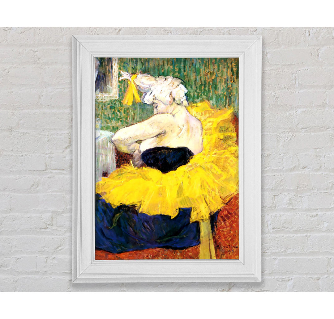 Gerahmtes Leinwandbild Toulouse Lautrec the Clowness Cha U Kao