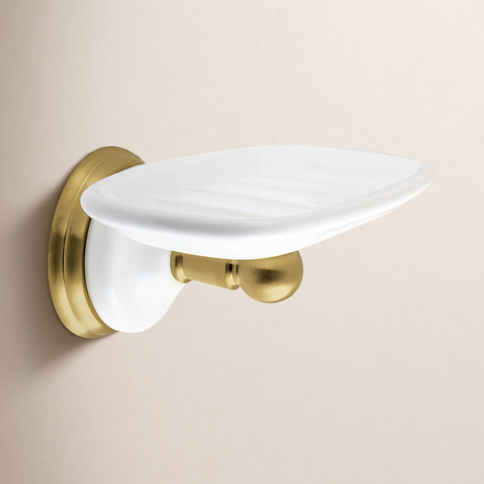 Kingston Brass Victorian Wall Mount Soap Dish Holder, Brushed Brass
