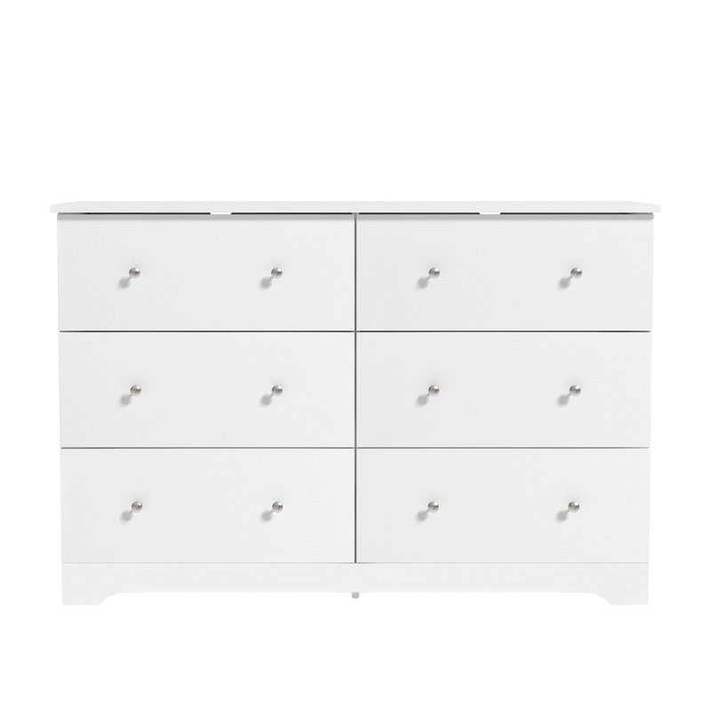 Blaklee 6 Drawer Dresser 47.24'' W, White