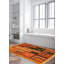 Tapis de zone en laine 3 pi 1 po x 5 pi 2 po one-of-kind à la main-noué la new age anatolian