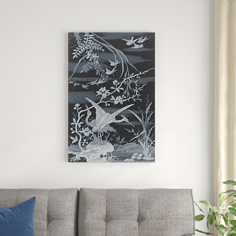 «Nature Panel I» par Stellar Design Studio - peinture sur toile tendue, H 36 po x l 24 po x P 1,25 po