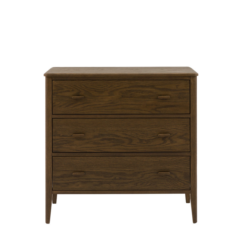 3 - Drawer Rectangle Accent Chest, Brown